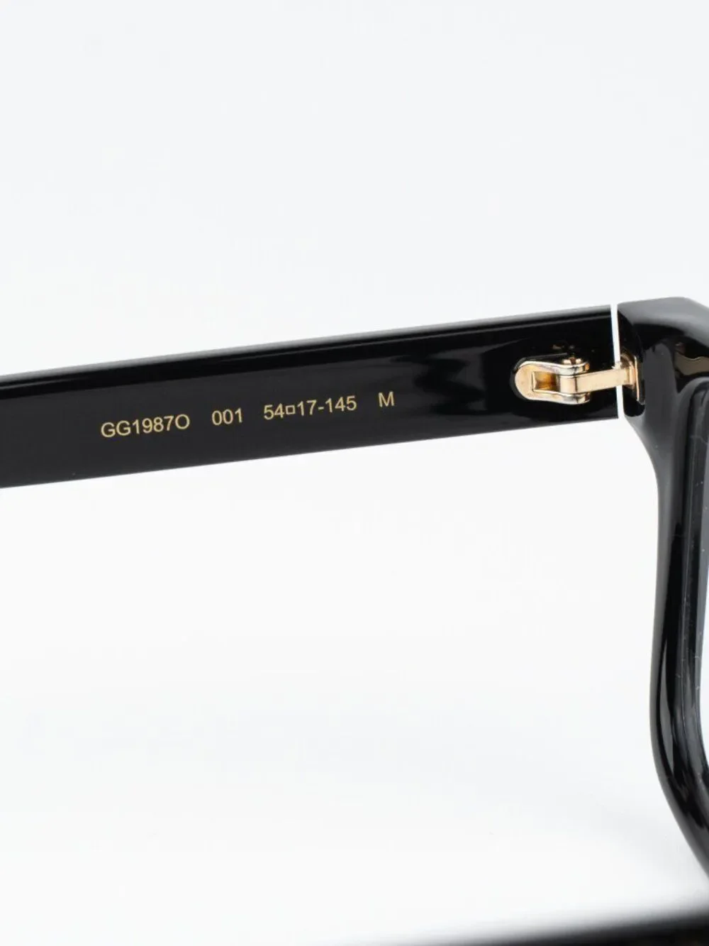 Gucci Men Eyeglasses Black Rectangle GG1987O 001 NEW AUTHENTIC